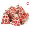 50PCS Christmas Gift Bags Drawstring Reusable Candy Bag Cotton Linen Bag Santa Sacks