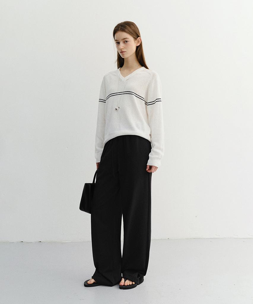 Deonseuteu Summer Wide Jogger Pants_Udpa6B225_Black