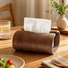 Minimalist Retro Napkin Holder Wooden Table Paper Container Portable Paper Dispenser  Car