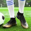 33-46 Men's High-top Football Shoes Are Laid-up Large-scale Children's Artificial Lawn AG Long Nail Football Boots Training Black Sneakers