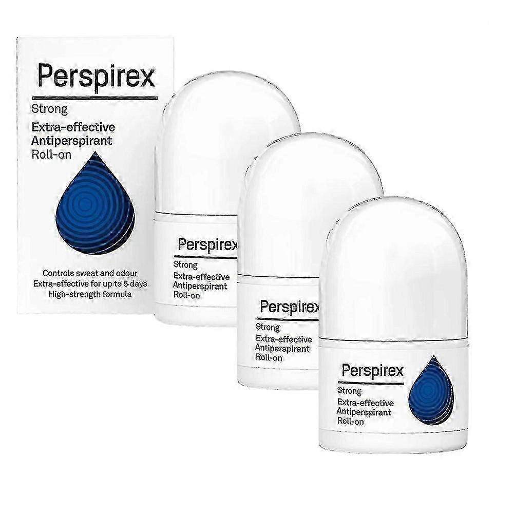 3X Perspirex Antiperspirante Roll-On Forte Comfort Control Original Sudore Outdoor