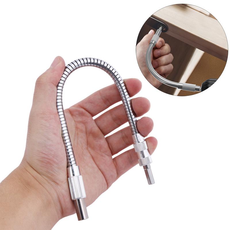 Right Angle Drill Adapter Flexible Shaft Electric Screwdriver Attachment Power Impact Screw Driver Flex Extension Hex Bit Holder