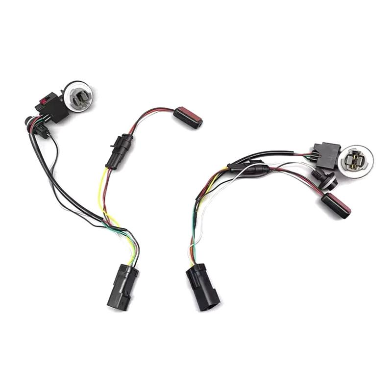 A03Z-2Pcs Tail Lights Conversion Wire Harness Kits For Ram 1500 2500 3500 Car Lights Signal Lamp Harness 55277415AA