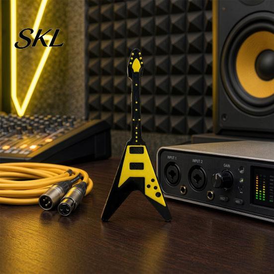 Guitar Pick Holder Picks Holder, Double Side Shape Display Decorative Living Room Music Decor Storage Rack for Players And Enthusiasts Stand