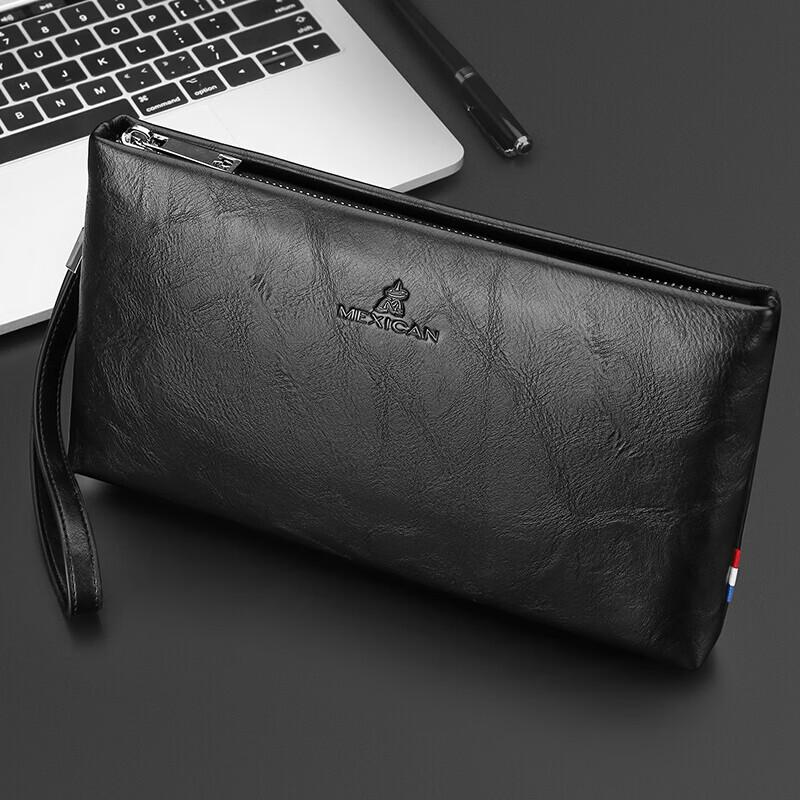 Men's Large Capacity PU Leather Clutch Bag