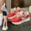 Thick-soled Inner Height-increasing Mesh Shoes Women's Breathable Mesh Forrest Gump Shoes 2025 New Popular Sports and Leisure Height-increasing Da
