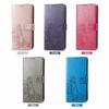 Leather Wallet Flip Case for VIVO V70 FE V60 V50 V40 V30 V29 V29E V50E V27E Lite Pro SE Embossed Clover Floral Design
