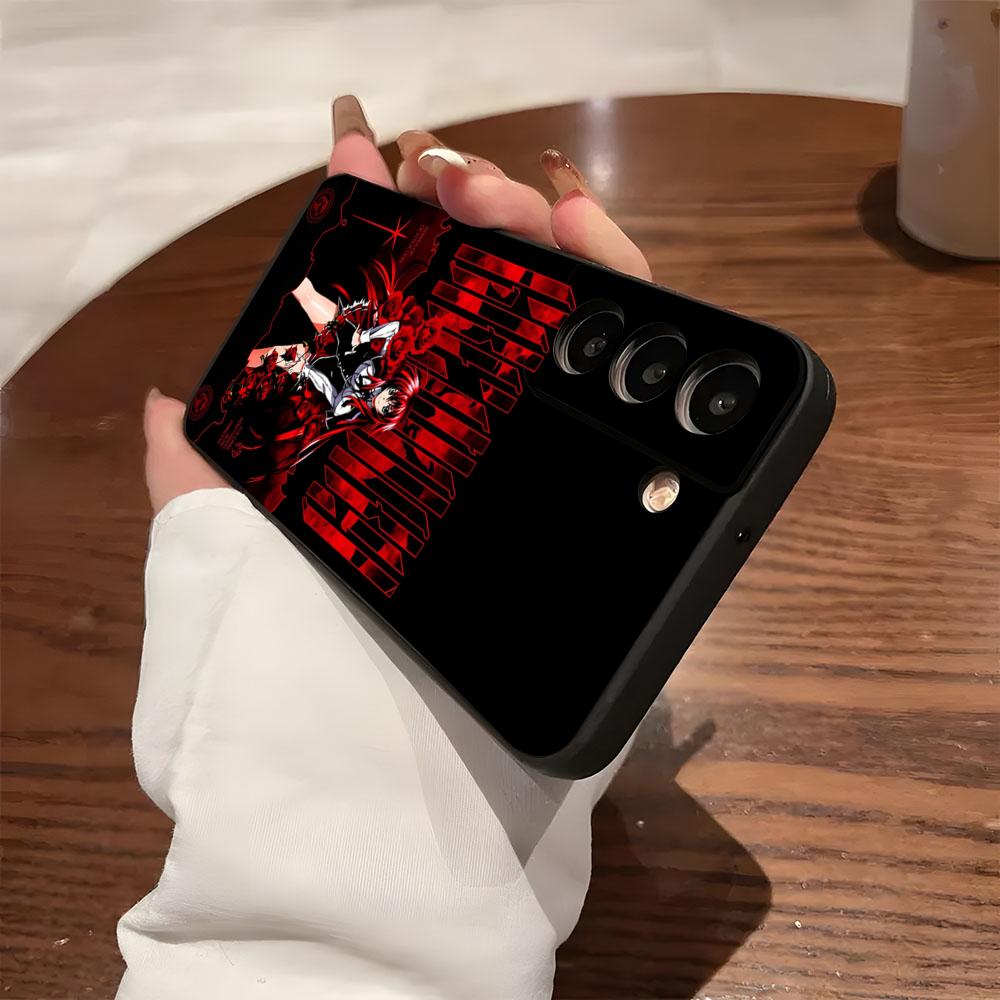 DXD Rias G-Gremory Phone Case For Samsung S26 S25 S24 FE S23 S22 S21 Plus S20 Ultra Note20Ultra Black Soft Shell