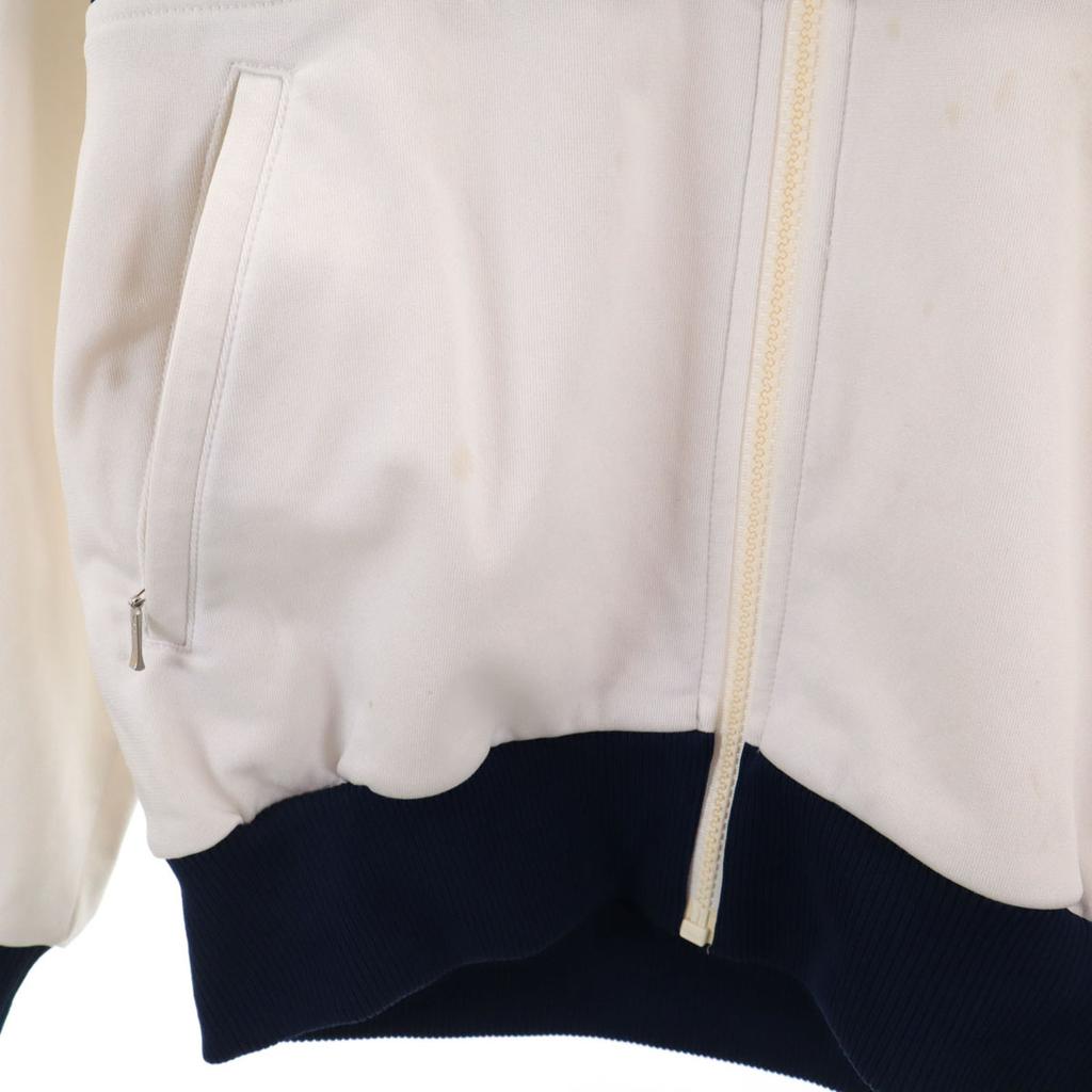 adidas 70s West German Tag Vintage Track jacket M white Descente jersey Men's Used