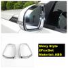 Rearview Mirror Rain Eyebrow Frame Decor Cover Trim For Suzuki Vitara Escudo / Sx4 S-cross 2015 -  Carbon Fiber Accessories