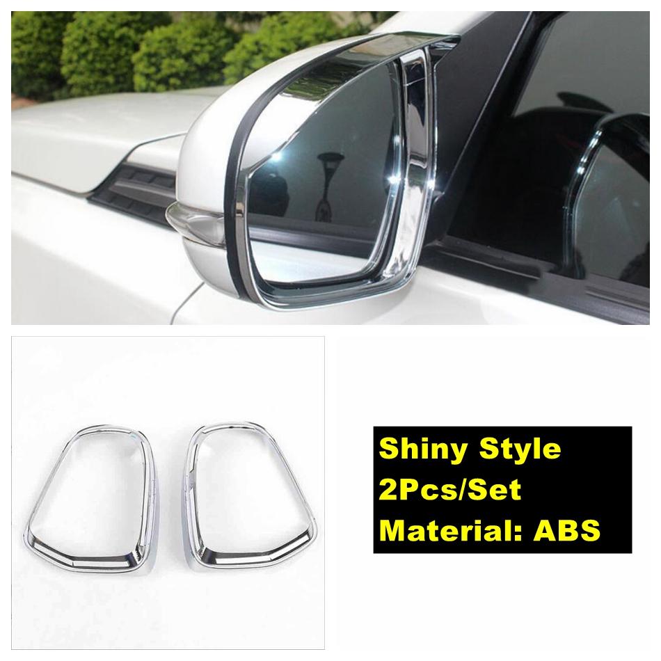 Rearview Mirror Rain Eyebrow Frame Decor Cover Trim For Suzuki Vitara Escudo / Sx4 S-cross 2015 -  Carbon Fiber Accessories