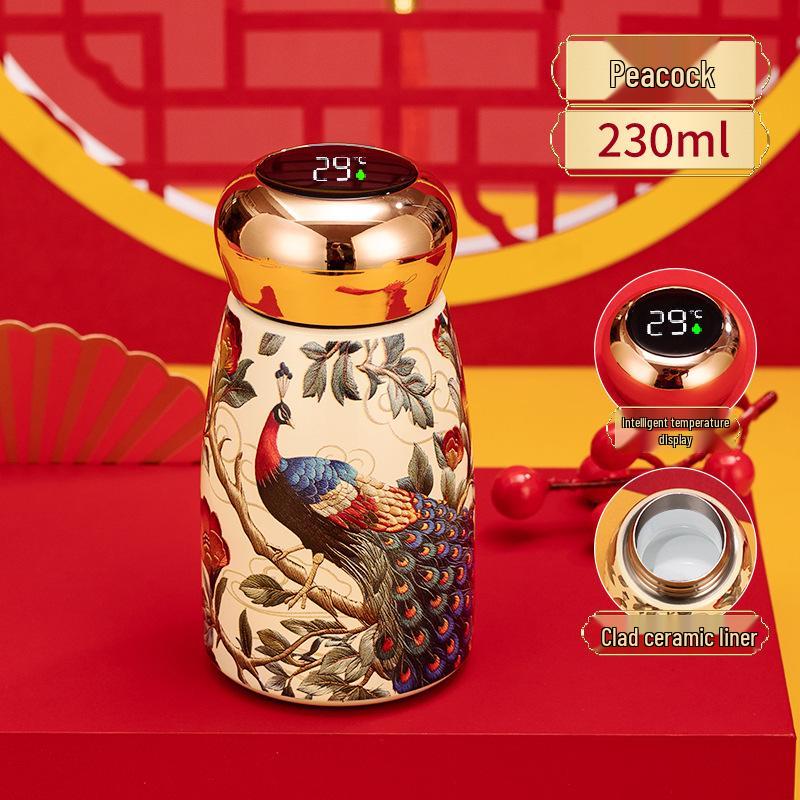 Mushroom Cup: Temperature-Sensitive Retro Stainless Steel Water Bottle - Small, Portable, Trendy Design for 2026