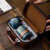 Portable Ceramic Kung Fu Travel Tea Set