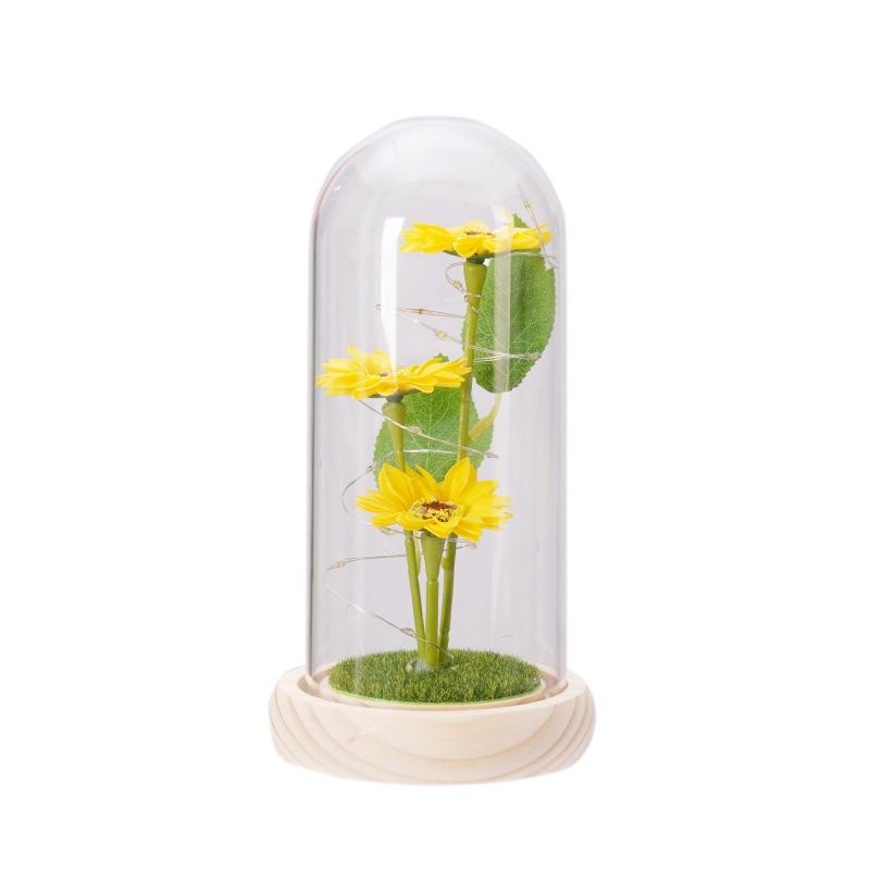 Soap Flower Sunflower Ornament Creative Mother's Day Valentine's Day Gift Night Light Simulation Eternal Sunflower