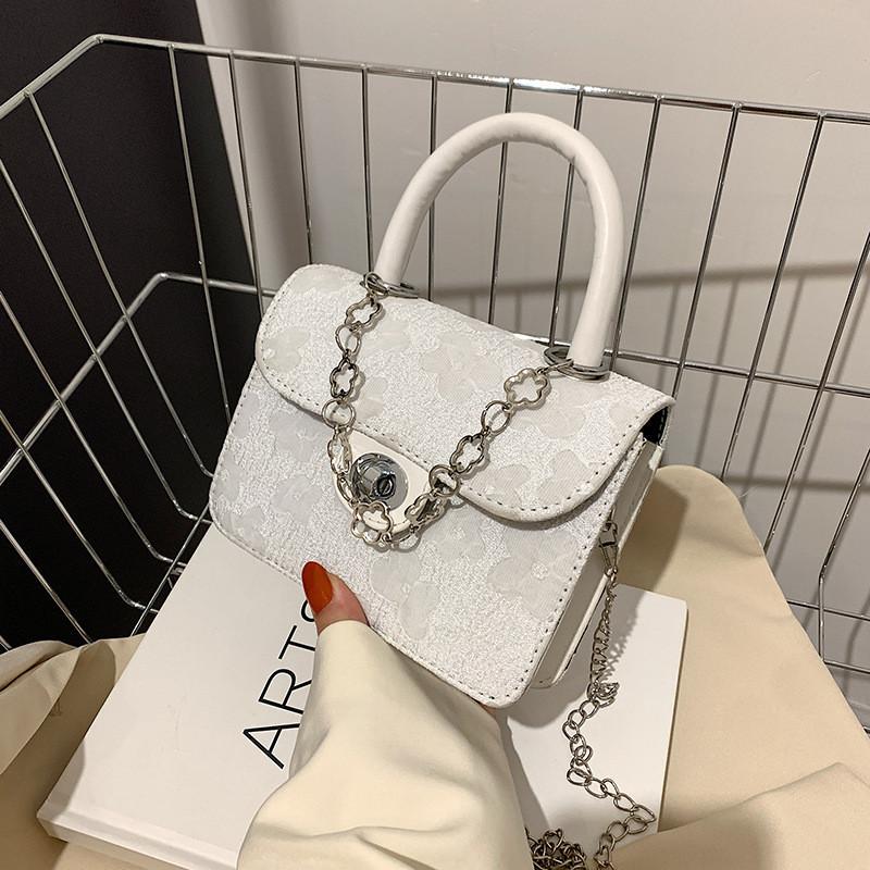 Stylish Jacquard Design Large-capacity Women s Shoulder Bag Korean Trend Simple And Chic Small Square Bag