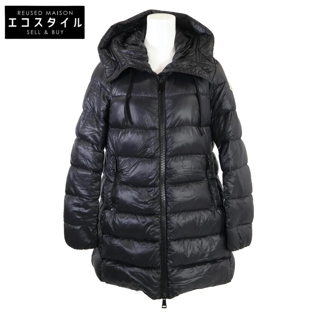 MONCLER SUYEN hoodie down coat O blackUsed