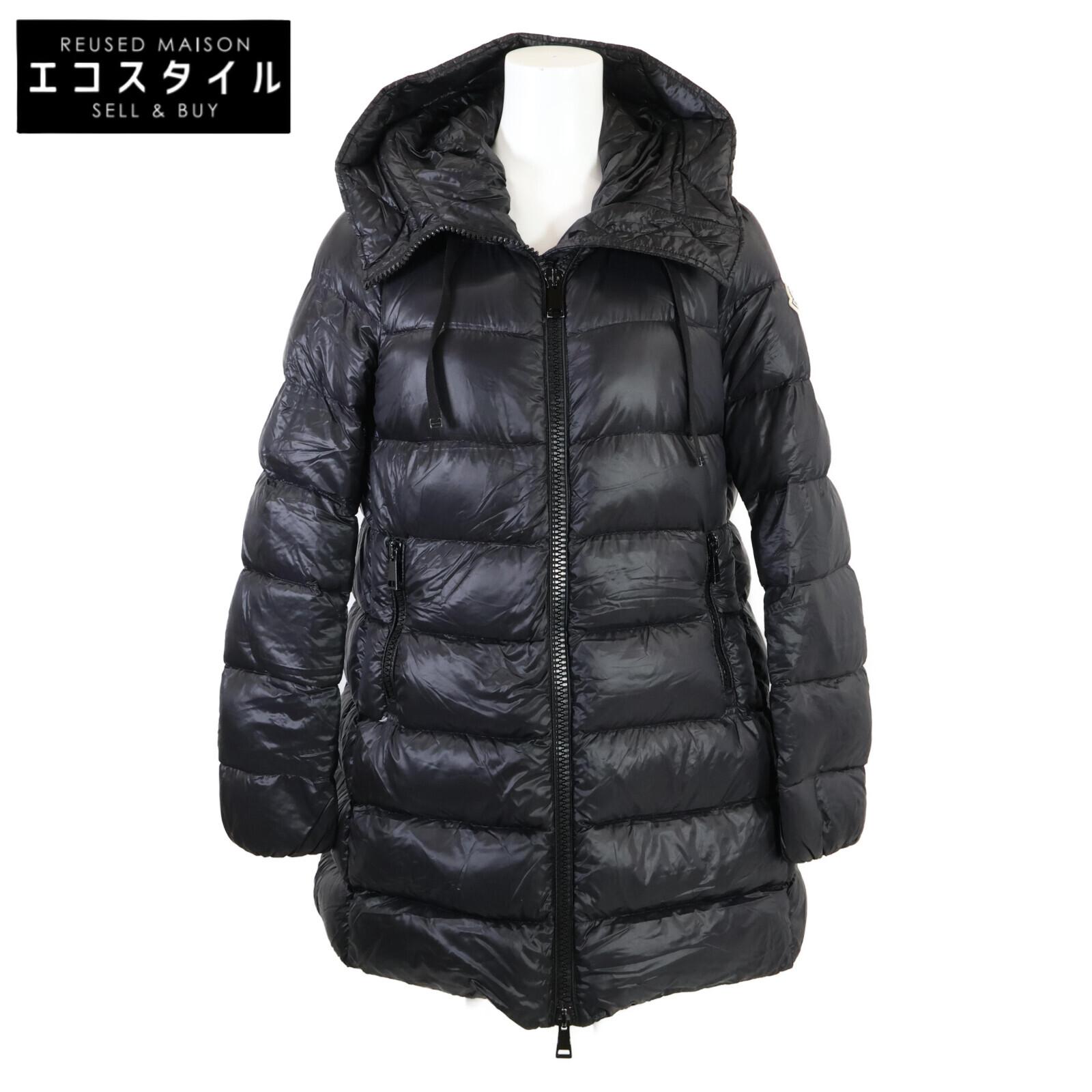 

MONCLER SUYEN hoodie down coat O blackUsed