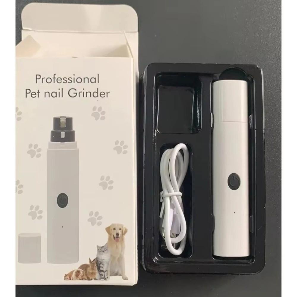 Fashion LED Light Electric Pet Nail Grinder Quiet Painless Claw Trimmer Pet Supplies Portable Paws Nail Cutter Dog Cat