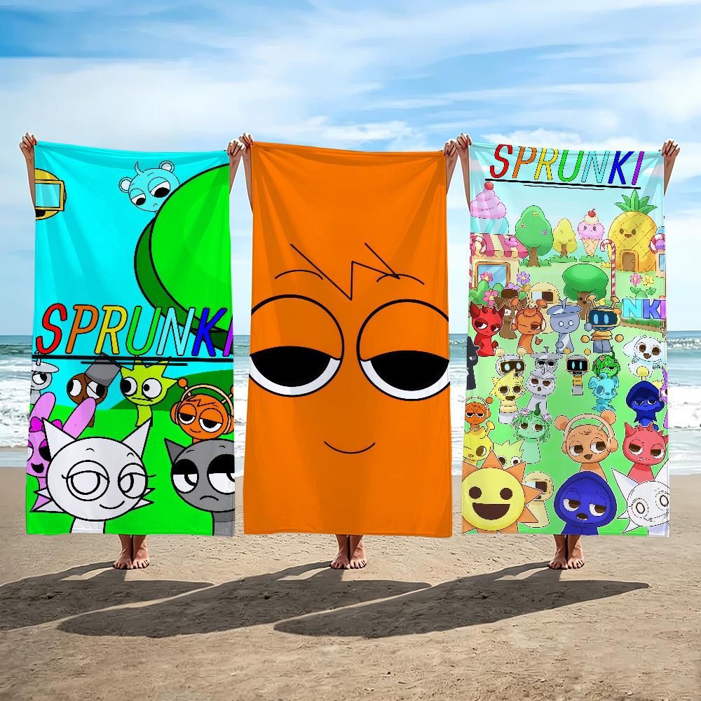 Cartoon I-Incredibox S-Sprunki Handtuch Strandtuch Reise Leicht Hautfreundlich Für Pool Strand Camping Kreuzfahrt Sommer