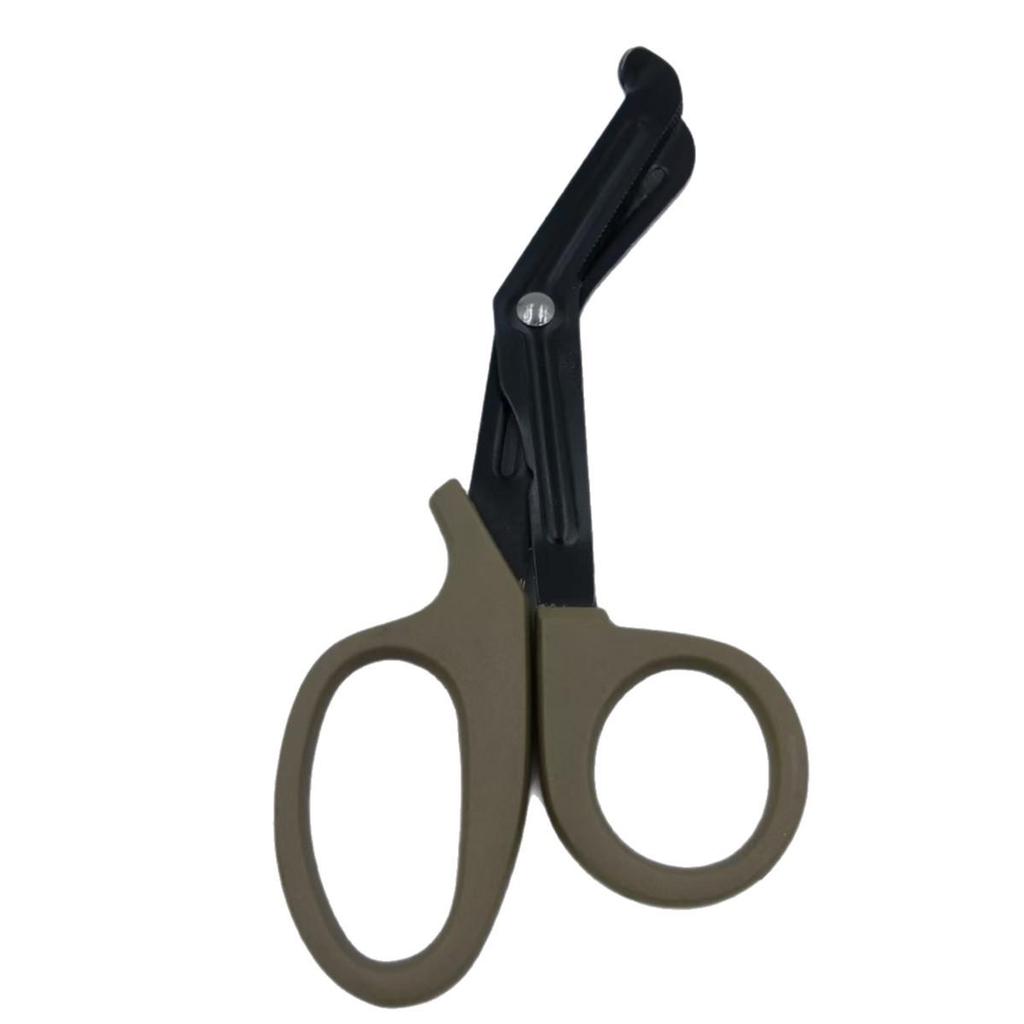 Portable Outdoor Tactical First Aid Scissors - Multi-functional Angled Canvas Shears
