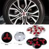 4 Stück Auto Radnabenkappen Reifennabenkappe Emblem Aufkleber Zubehör Für Mitsubishi Ralliart Lancer Outlander Competition 9 X