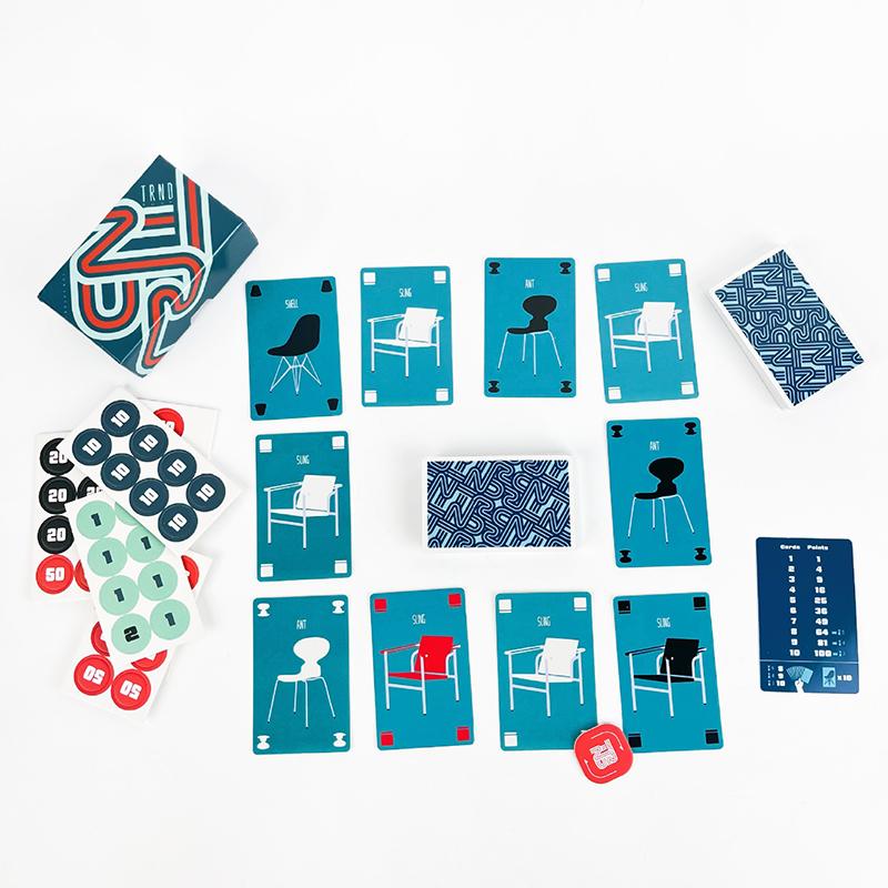 TRND Board Game Retro Chair Collection Strategy Card Game 3-5 Players 8 years ld And Above 30 Minutes portable Boxed Game