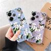 Flowers Soft silikonové pouzdro pro Samsung A55 A35 M35 S24 Xiaomi Redmi Note 13 Pro 13C 14 Poco C65 iPhone Huawei Honor 200 Realme Camera Shockproof Cover