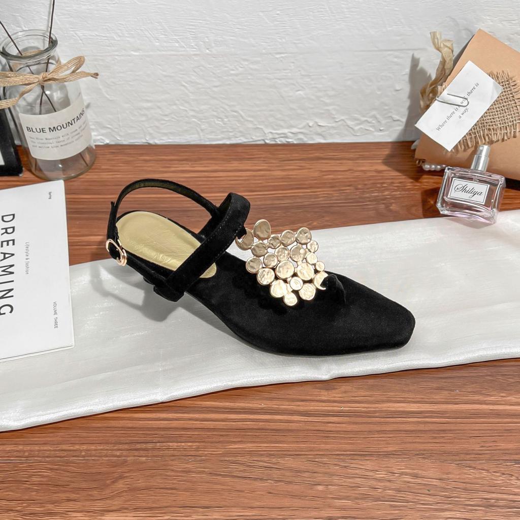 Grape mother niche retro single shoes women's 2025 bag head toe high heel sandals women's wear high-end temperament women's shoes