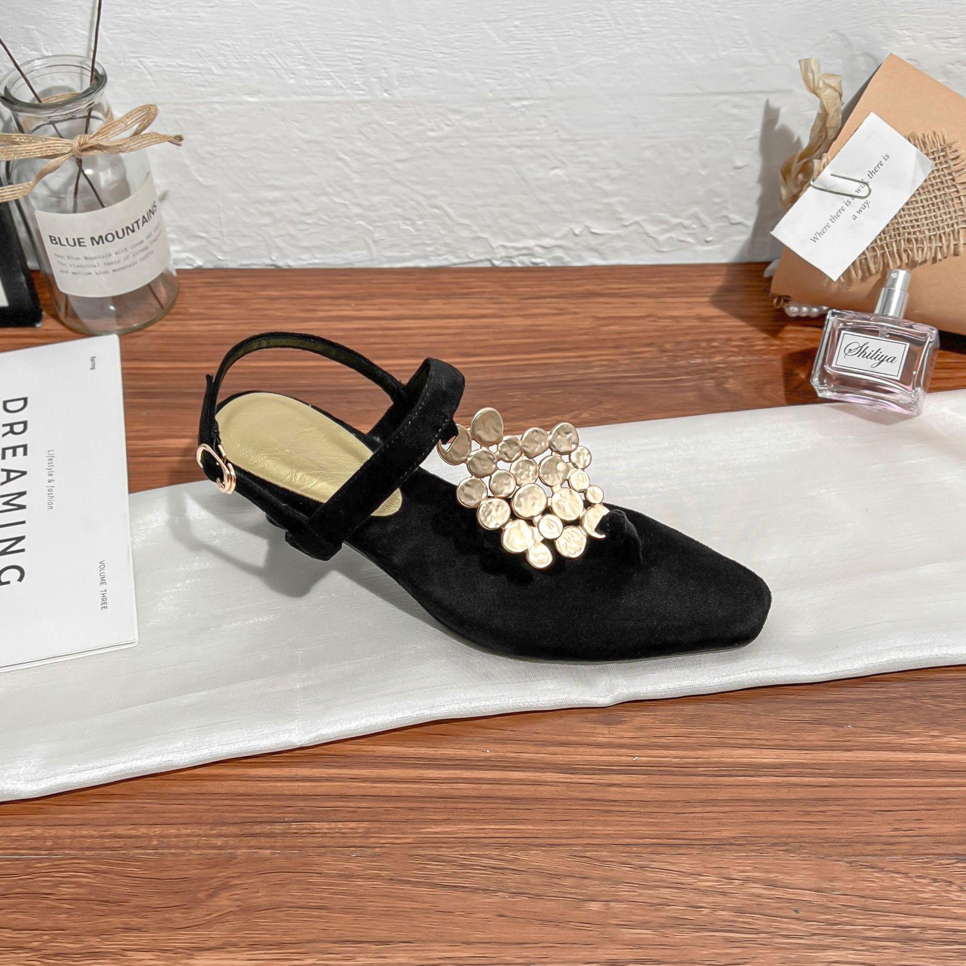 

Grape mother niche retro single shoes women s 2025 bag head toe high heel sandals women s wear high-end temperament women s shoes 39 чёрный