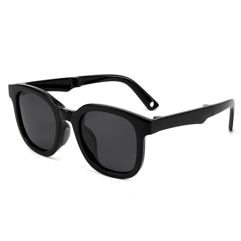 Foldable Kids Sunglasses For Boys Girls UV Protection Soft Silicone Frame Sun Glasses 23077