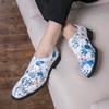 202520252025 Independent Station Chinese Style Men's Large Size White Leather Shoes Men's European and American Oxford Shoes