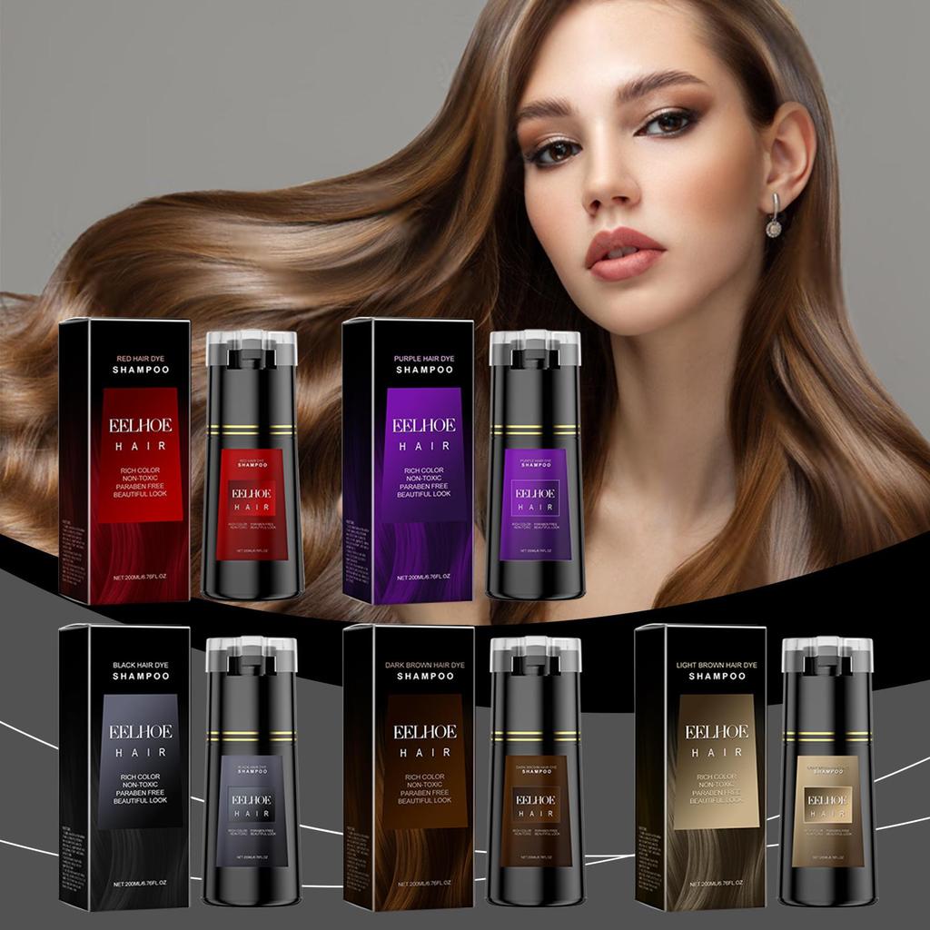 EELHOE Plant Extract Multi-Color Hair Shampoo - Nourishing, Easy-to-Use, Vibrant Colors