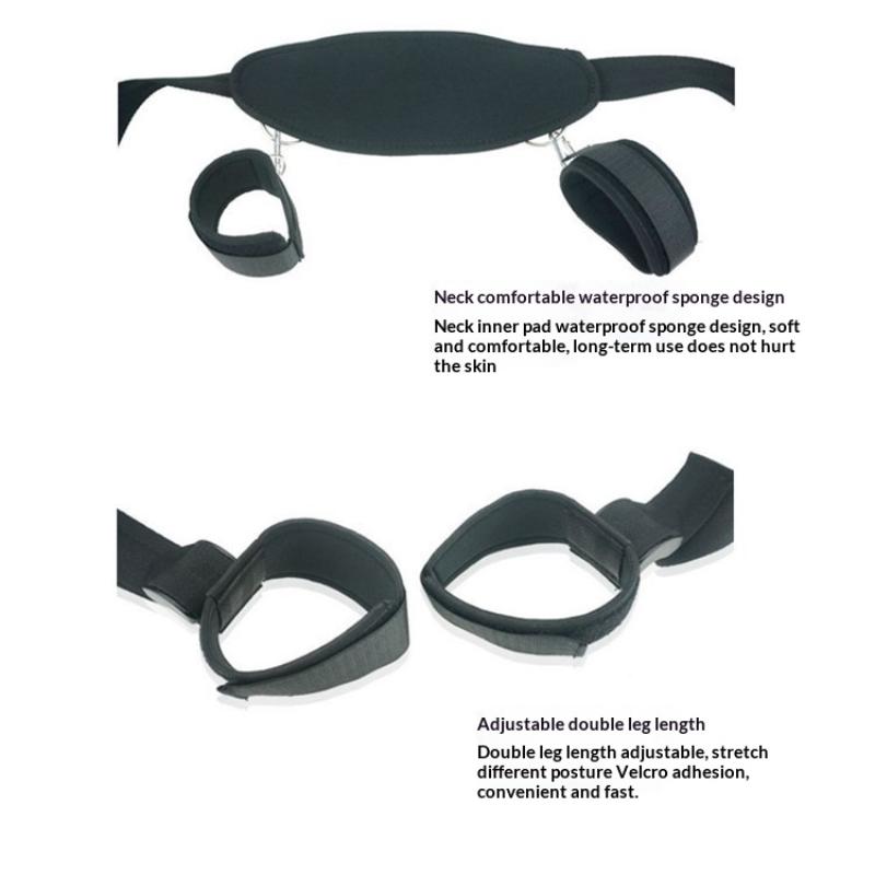 Sa-Couples Intimate Bondage Kit with Self Bandage Belt Sex Swing Leg Spreader Rope Systems for Enhanced Sensation