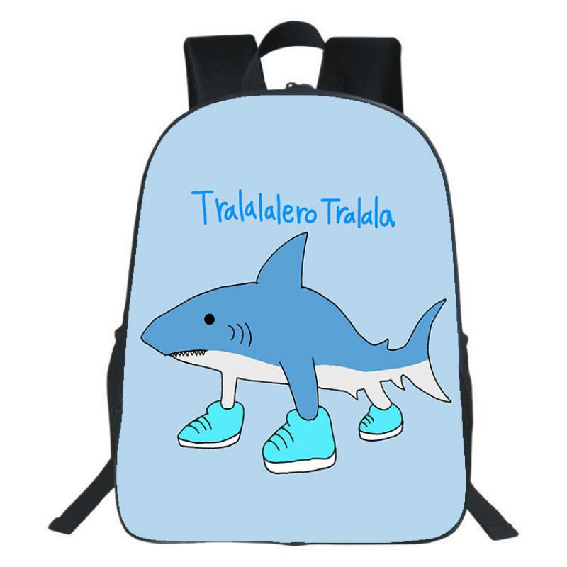 Backpack With Printed Cartoon Design For School Students
