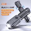 Powerful LED Flashlight 100000 Lumen Tactical Flashlights Rechargeable USB 18650 Waterproof Zoom Fishing Hunting LED Flashlight