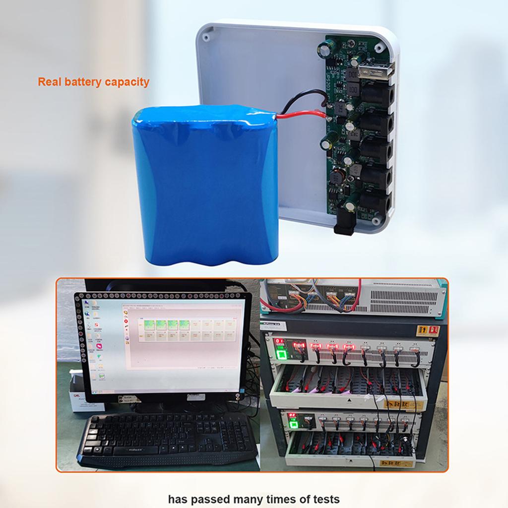 13200mah UPS Power Supply Computer Uninterruptible Power Supply Protector 5V 9V 12V 19V USB Multiple Output for Camera