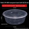 Disposable Food-Grade Plastic Takeaway Bowls with Lids