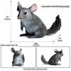 Solid Chameleon & Animal Model Toy for Kids: Lizard, Anteater, Hedgehog, Squirrel Ornament