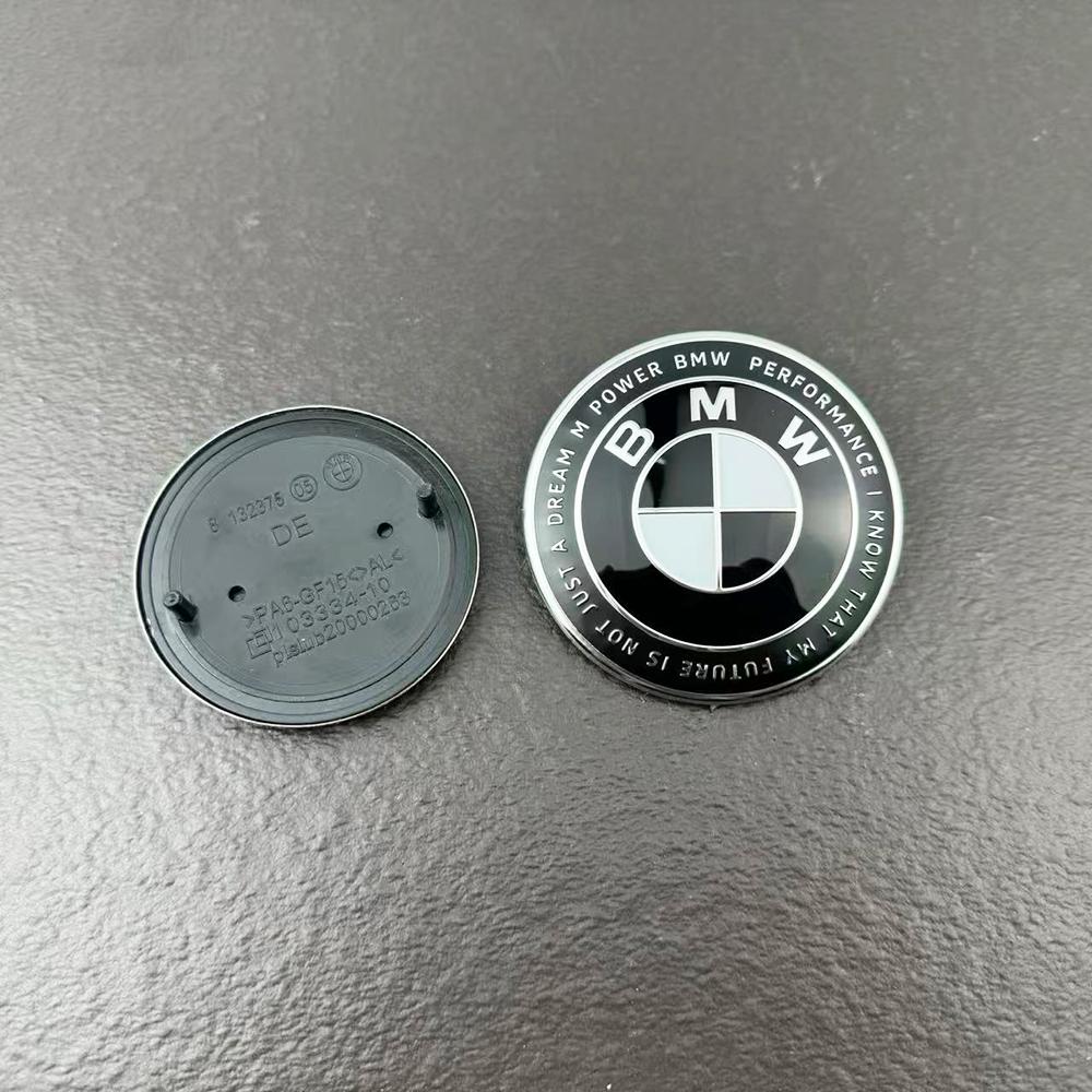 2pcs 82mm 74mm Car Front Hood Emblem Rear Boot Trunk Logo For BMW E30 E38 E39 E46 E60 E61 E90 X1 X3 X4 X5 X6 G20 E87 E60 E63 F01