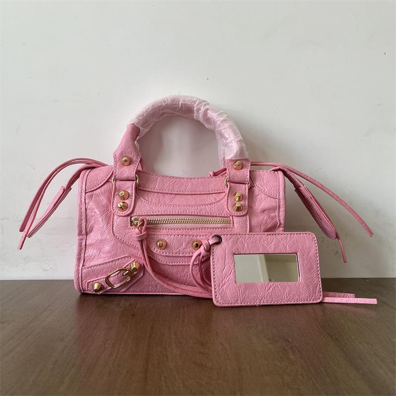 Women's Mini Crossbody Tassel Bag - Medium/Small Size, Motorcycle Style