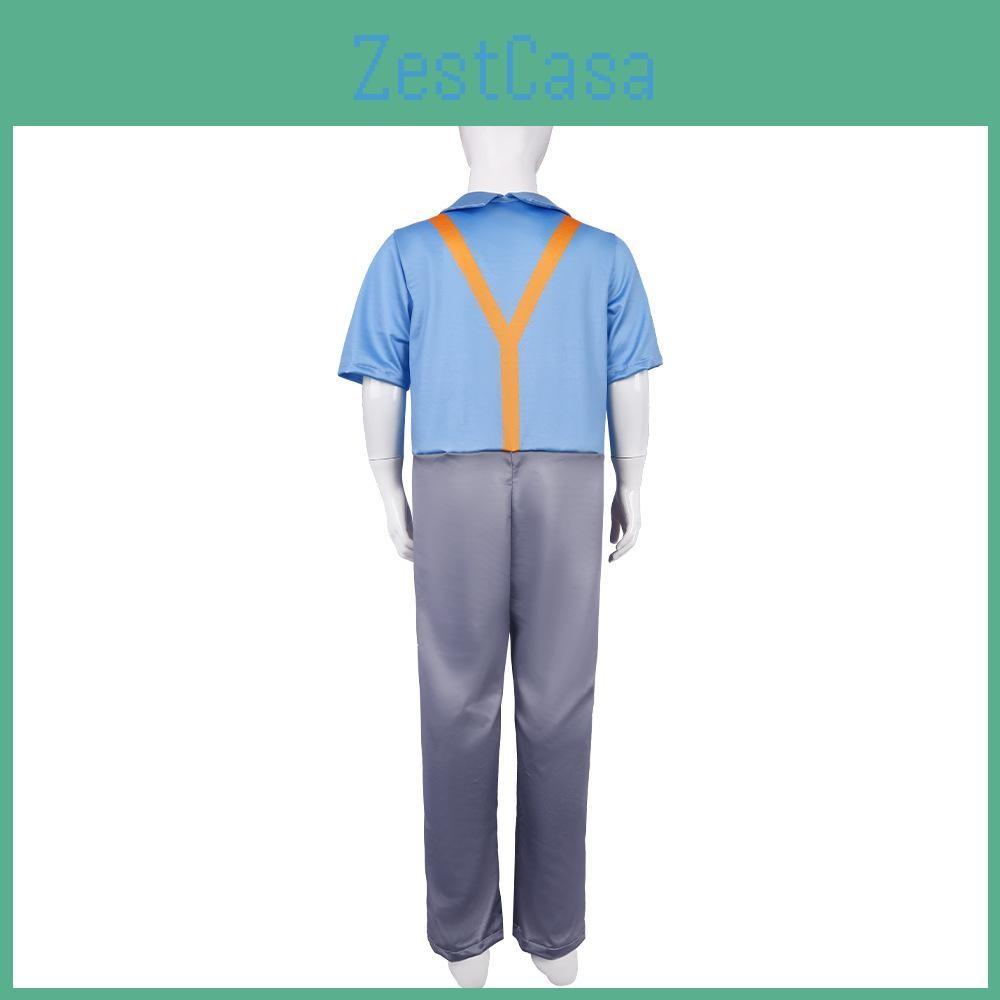 Cosplays Costumes Blippi Full Body Game Performance Jumpsuit Clothes Halloween