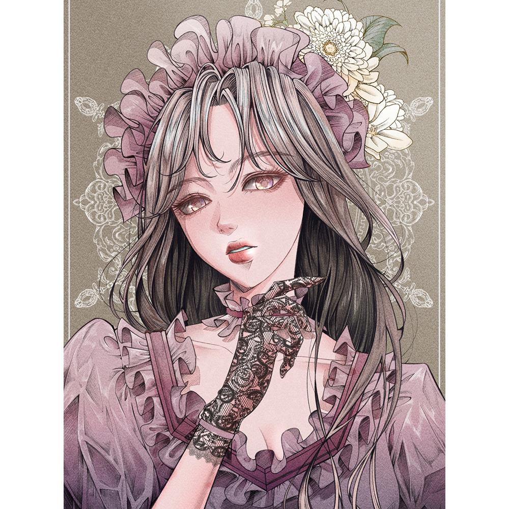 Diamond Painting Kit Maiden Girl 5D DIY Diamond Embroidery Portrait Pictures of Rhinestones Mosaic Decoration