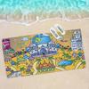 Tamagotchi Cut Friend Big Microfiber Beach Towels Quick Dry Towel Sand Beach Towels Pool Towel for Travel Swim Pool Yoga
