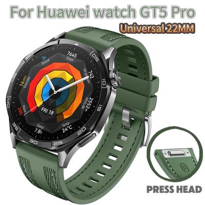 Cinturino in Nylon e Silicone per Huawei Watch GT5 Pro 46mm Cinturino da Polso Braccialetto per Huawei Watch GT4 Pro 22mm Cinturino Universale a Testa a Pressione