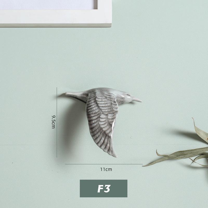 3D keramičtí ptáci závěsný přívěsek na stěnu domácí ozdoby dekorace pozadí TV řemesla závěsná dekorace obývacího pokoje ruční práce