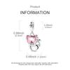Copper Sparkling Pink Bow Tie Cat And Dolphin Charm Pendant Beads Fit Original Bracelet For Women Jewelry Gifts