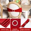 10PC Chair Back Straps Reusable Party Decorations Restaurants Solid Banquets Universal Weddings