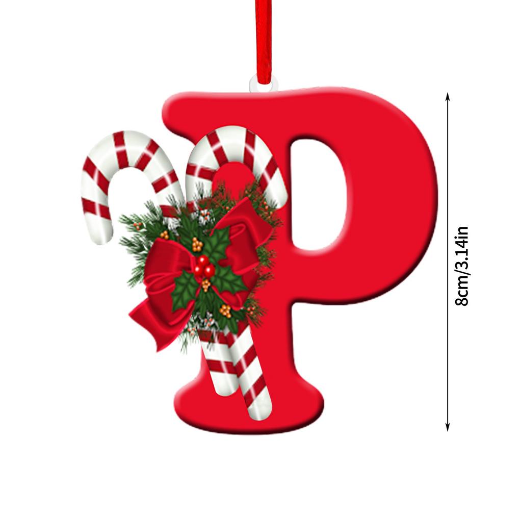 Christmas 26 Letter Hanging decorations party DIY Hanging Personalized Letter Decoration Pendant For Xmas Tree/Car/Backpacks