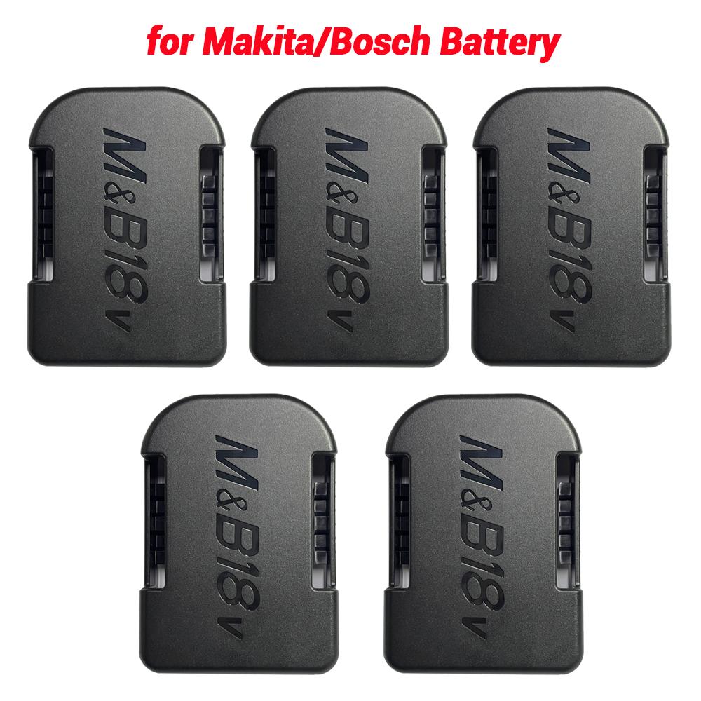 5 balení Úložný držák pro montáž na nářadí pro Makita/Bosch/Dewalt/Milwaukee 18V Li-ion akumulátorové nářadí Držák na nářadí Držák vrtačky Stojan