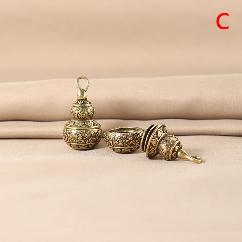 

Латунная урна-кувшин, подвеска, брелок-калабас, ювелирные изделия, водонепроницаемая таблетница, контейнер для лекарств, бутылочка-медальон, ожерелье